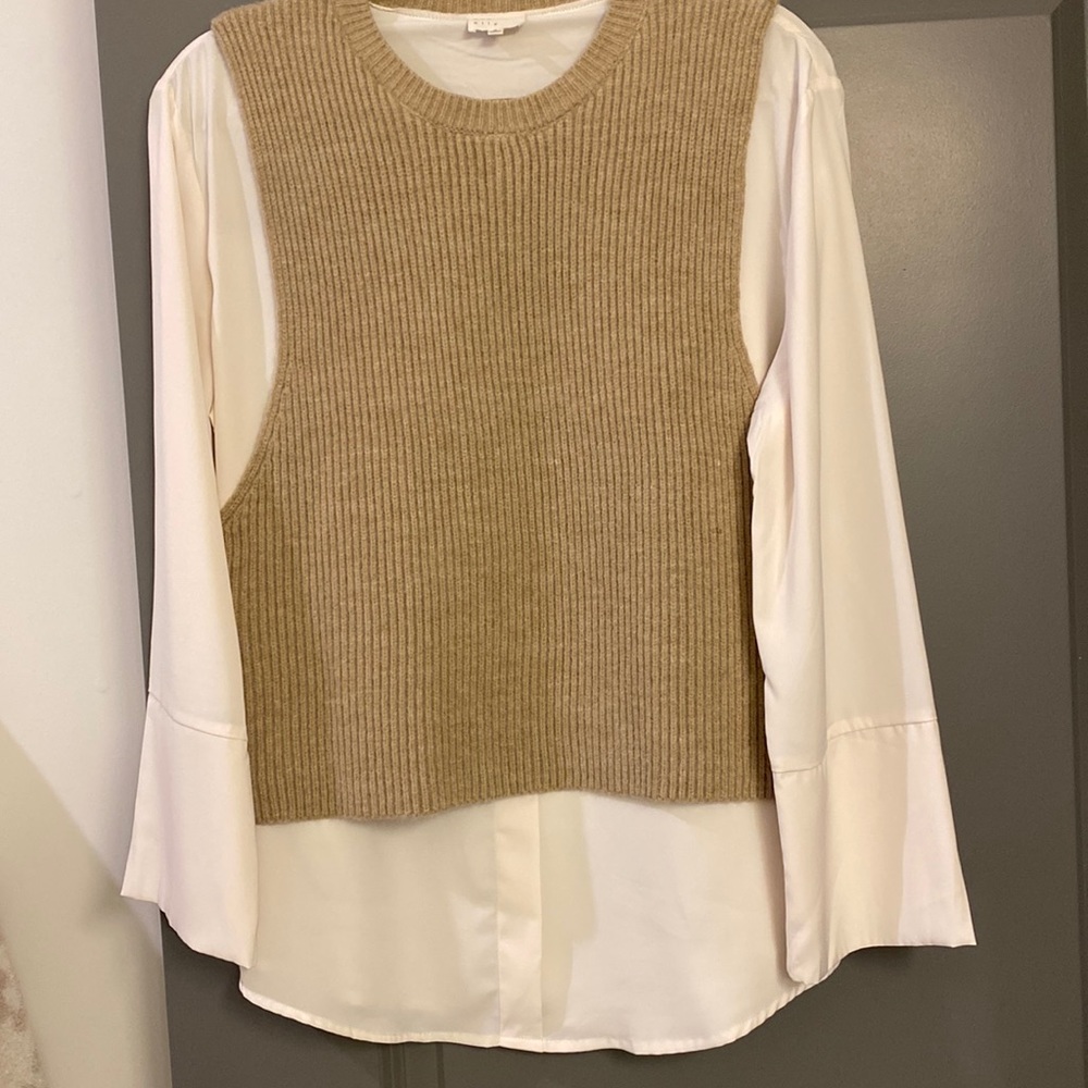 Vici sweater vest top -M